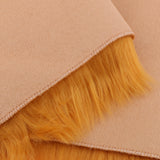 Max 50cmx100cm Sheepskin Fluffy Skin Faux Fur Fake Rug Mat Rugs Dark Orange