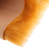 Max 50cmx100cm Sheepskin Fluffy Skin Faux Fur Fake Rug Mat Rugs Dark Orange
