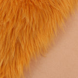 Max 50cmx100cm Sheepskin Fluffy Skin Faux Fur Fake Rug Mat Rugs Dark Orange