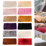 Max 60cmx90cm Sheepskin Fluffy Skin Faux Fur Fake Rug Mat Rugs  White