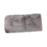 Max 60cmx90cm Sheepskin Fluffy Skin Faux Fur Fake Rug Mat Rugs  Gray