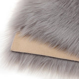 Max 60cmx90cm Sheepskin Fluffy Skin Faux Fur Fake Rug Mat Rugs  Gray