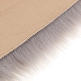 Max 60cmx90cm Sheepskin Fluffy Skin Faux Fur Fake Rug Mat Rugs  Gray