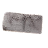 Max 60cmx90cm Sheepskin Fluffy Skin Faux Fur Fake Rug Mat Rugs  Gray