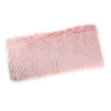 Max 60cmx90cm Sheepskin Fluffy Skin Faux Fur Fake Rug Mat Rugs  Light Pink