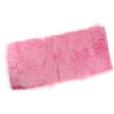 Max 60cmx90cm Sheepskin Fluffy Skin Faux Fur Fake Rug Mat Rugs  Dark Pink