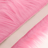 Max 60cmx90cm Sheepskin Fluffy Skin Faux Fur Fake Rug Mat Rugs  Dark Pink