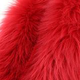 Max 60cmx90cm Sheepskin Fluffy Skin Faux Fur Fake Rug Mat Rugs  Red