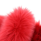 Max 60cmx90cm Sheepskin Fluffy Skin Faux Fur Fake Rug Mat Rugs  Red
