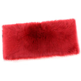 Max 60cmx90cm Sheepskin Fluffy Skin Faux Fur Fake Rug Mat Rugs  Red