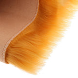 Max 60cmx90cm Sheepskin Fluffy Skin Faux Fur Fake Rug Mat Rugs  Dark Orange
