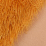 Max 60cmx90cm Sheepskin Fluffy Skin Faux Fur Fake Rug Mat Rugs  Dark Orange