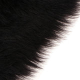 Max 60cmx90cm Sheepskin Fluffy Skin Faux Fur Fake Rug Mat Rugs  Black