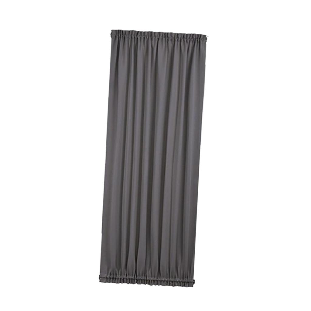 Max Sliding Glass Window Door Curtain Panel Room Darkening Rod Pocket Gray