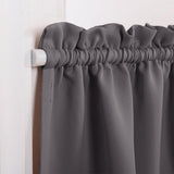 Max Sliding Glass Window Door Curtain Blackout Panel Rod Pocket Gray