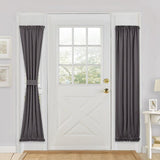 Max Sliding Glass Window Door Curtain Blackout Panel Rod Pocket Gray