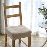 Modern Sponges Seat Cushion Thick Pad Bolster Chair Slipcover off White