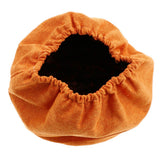 Max Exquisite Cotton Round Stool Cover Fits 28cm / 11inch Dia Footstool Orange
