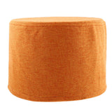 Max Exquisite Cotton Round Stool Cover Fits 28cm / 11inch Dia Footstool Orange