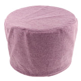 Max Exquisite Cotton Round Stool Cover Fits 28cm / 11inch Dia Footstool Purple