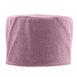 Max Exquisite Cotton Round Stool Cover Fits 28cm / 11inch Dia Footstool Purple