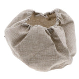 Max Exquisite Cotton Round Stool Cover Fits 28cm / 11inch Dia Footstool Beige