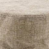 Max Exquisite Cotton Round Stool Cover Fits 28cm / 11inch Dia Footstool Beige