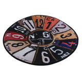 Max Thicken Tapete Vintage Wall Clock Printed Carpet Wall Clock D Style 120cm