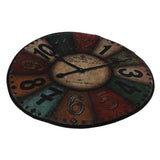 Max Thicken Tapete Vintage Wall Clock Printed Carpet Wall Clock E Style 120cm