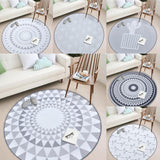 Max Round Carpet Tea Table Living Room Area Rug Kids Play Mat Triangular 80cm