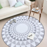 Max Round Carpet Tea Table Living Room Area Rug Kids Play Mat Triangular 80cm