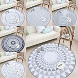 Max Round Carpet Tea Table Living Room Area Rug Kids Play Mat Triangular 80cm