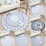 Max Round Carpet Tea Table Living Room Area Rug Kids Play Mat Triangular 80cm