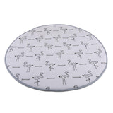 Max Round Carpet Tea Table Living Room Area Rug Kids Play Mat Flamingo 80cm