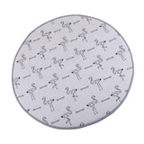 Max Round Carpet Tea Table Living Room Area Rug Kids Play Mat Flamingo 80cm