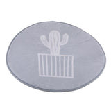 Max Round Carpet Tea Table Living Room Area Rug Kids Play Mat One Cactus 80cm