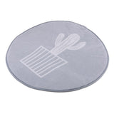 Max Round Carpet Tea Table Living Room Area Rug Kids Play Mat One Cactus 80cm