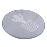 Max Round Carpet Tea Table Living Room Area Rug Kids Play Mat One Cactus 80cm