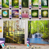 Max Charming Scenery Printed Window Curtains Drapes Cypress Forest