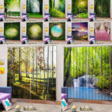 Max Charming Scenery Printed Window Curtains Drapes Cypress Forest