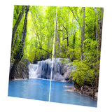 Max Charming Scenery Printed Window Curtains Drapes Waterfall