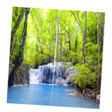 Max Charming Scenery Printed Window Curtains Drapes Waterfall