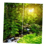 Max Maxb Charming Scenery Printed Window Curtains Drapes Sunny Forest