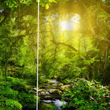 Max Maxb Charming Scenery Printed Window Curtains Drapes Sunny Forest