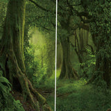 Max Maxb Charming Scenery Printed Window Curtains Drapes Silent Forest