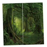 Max Maxb Charming Scenery Printed Window Curtains Drapes Silent Forest