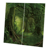 Max Maxb Charming Scenery Printed Window Curtains Drapes Silent Forest