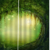 Max Charming Scenery Printed Window Curtains Drapes Fairy Tale World