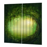 Max Charming Scenery Printed Window Curtains Drapes Fairy Tale World