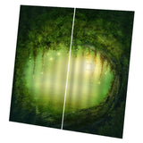 Max Charming Scenery Printed Window Curtains Drapes Fairy Tale World